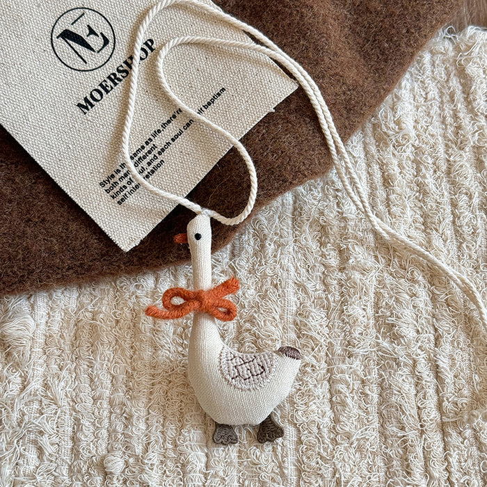 Wholesale Cute plush animal necklace, women's autumn and winter long style hanging neck sweater chain, sweatshirt chain