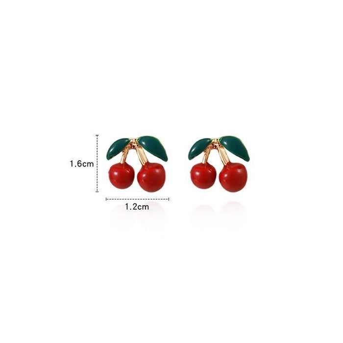Wholesale Cute Cherry Ear Studs Fashion Accessory