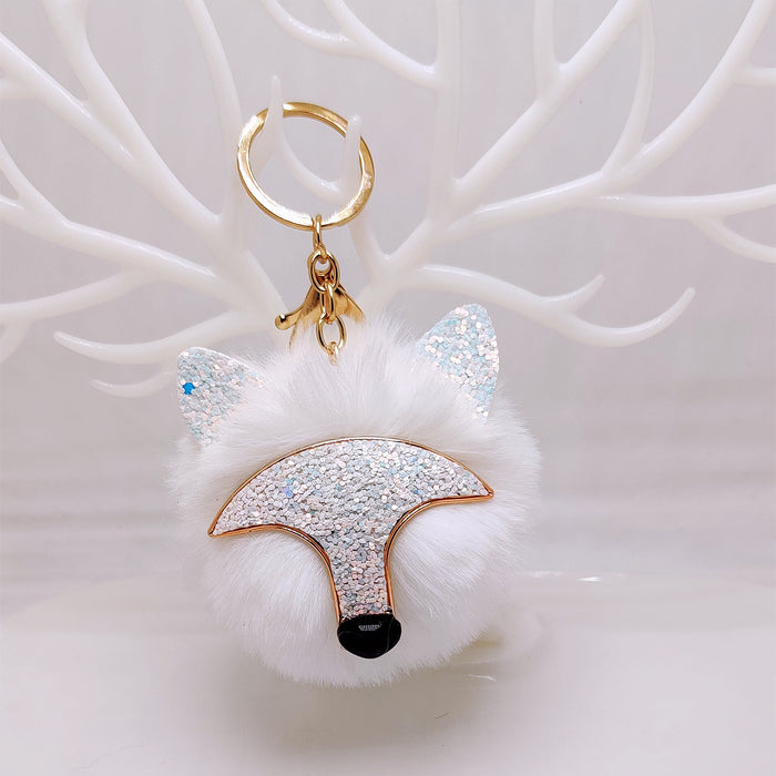 Wholesale Plush pendant, car keychain, fur ball pendant, bag decoration