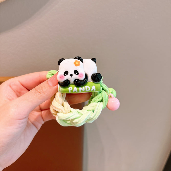 Wholesale Panda woven Hair Scrunchies
