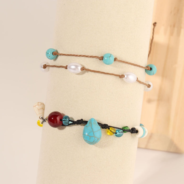 Wholesale Bracelet with double layered exquisite ankle bracelet