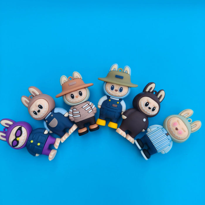 Wholesale Soft PVC doll keychain pendant three-dimensional