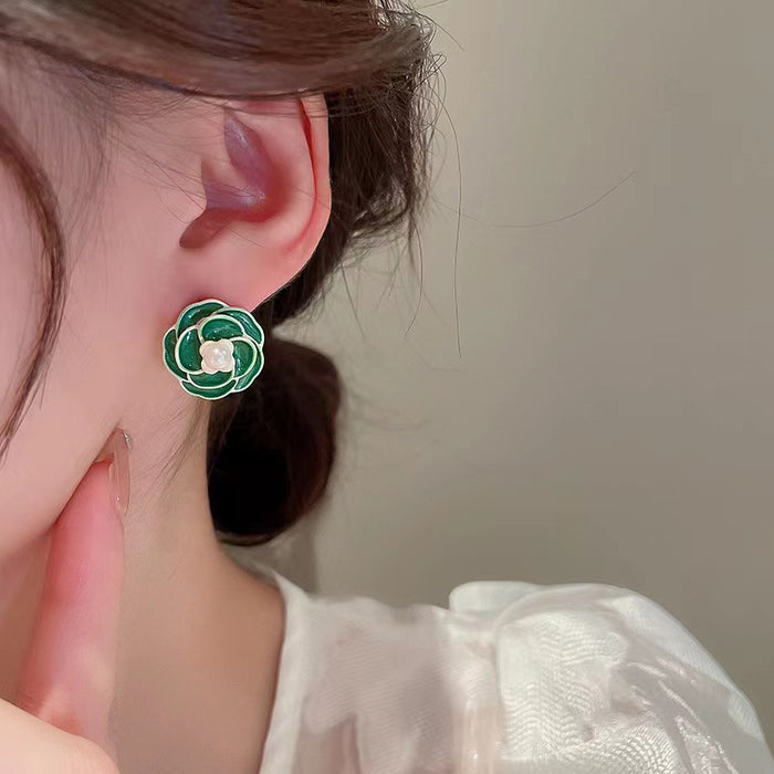 Wholesale Full Diamond Korean Temperament Earrings JDC-ES-Haow003