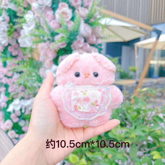 Wholesale Soft Cute Plush Pendant Bib Piggy Sunglasses Piggy Doll Bag Keychain Pendant Doll Machine Stall Doll