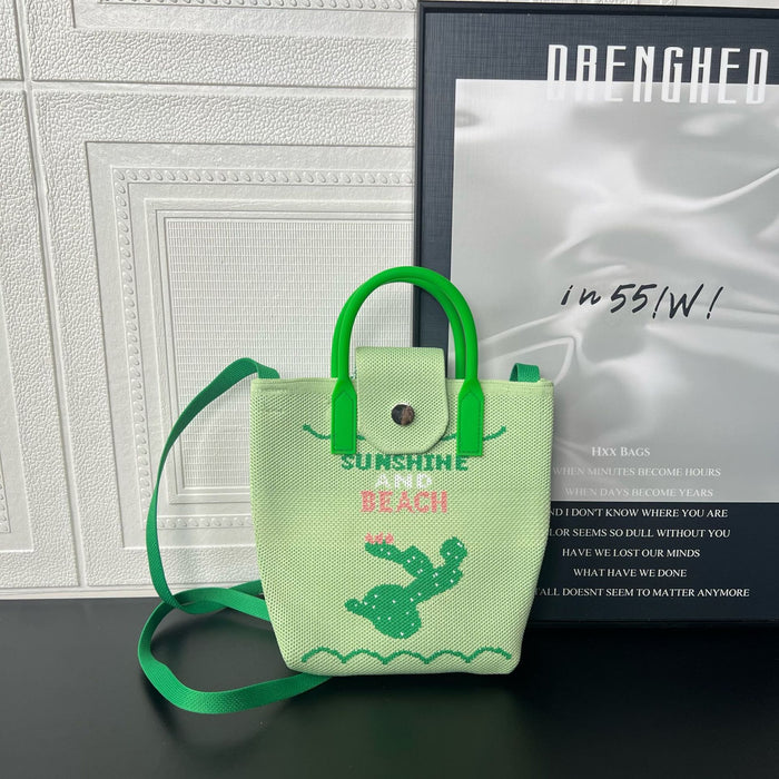 Wholesale Mobile Phone Bag Versatile,  Cute Cartoon Knitted Handbag,  Coin Purse,  Urban Minimalist Style