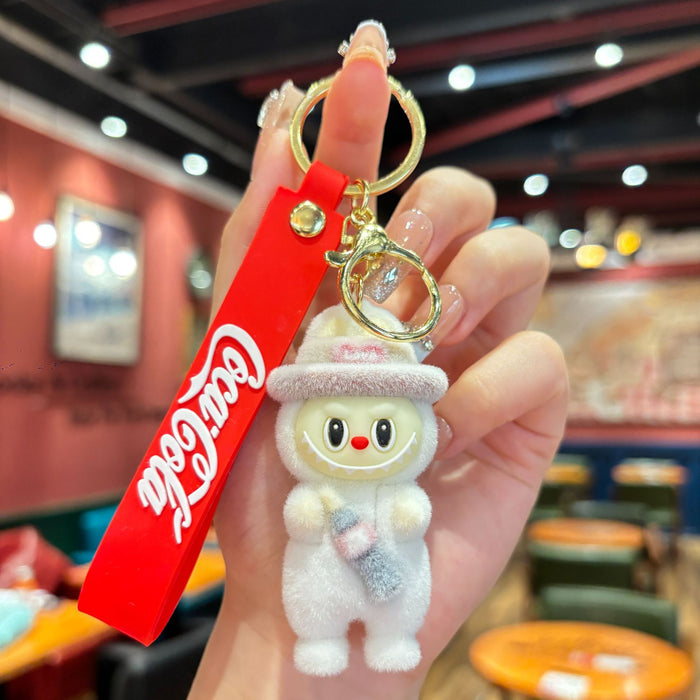 Wholesale Sheep keychain pendant cartoon keychain car keychain bag pendant