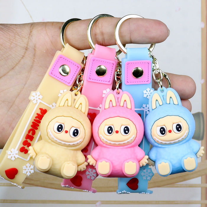 Wholesale Keychain Pendant Little Sheep Doll  Key Chain Ring Claw Machine Small Gift