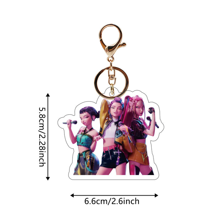 Wholesale KPOP Anime Movie Acrylic Keychain Pendant