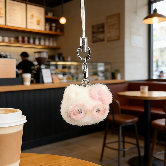 Wholesale Flocked Animal Keychain Charm