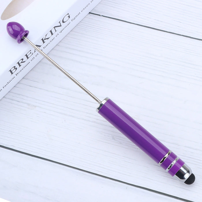 Wholesale 10pcs Colorful Gradient Stylus Pen Beadable Pens DIY Plastic Pen JDC-PN-JinBN006