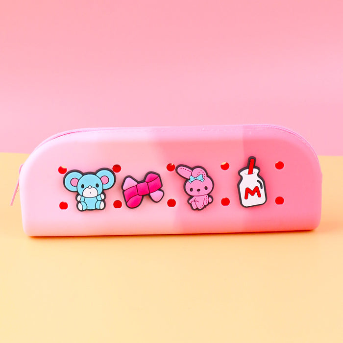 Wholesale 10PCS DIY Silicone Hole Pencil Case JDC-PC-GangDa001