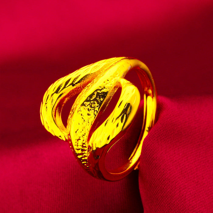 Wholesale Fashion Open Leaf Ring Women's Fashion Accessories Feather Ring