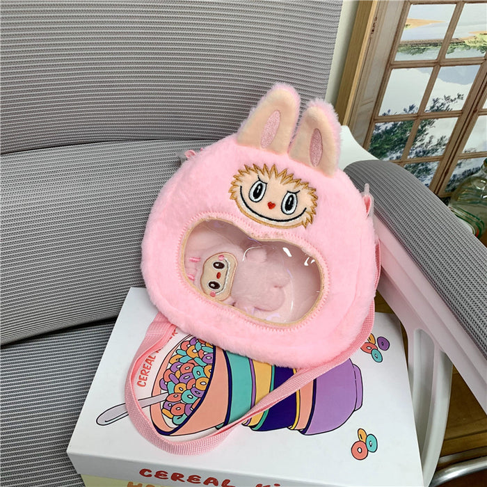 Wholesale Stuffed Bag Women' s Crossbody Bag Cartoon Kidsren' s Bag Ins New Cute Little Girl Doll Handbag Shoulder Bag