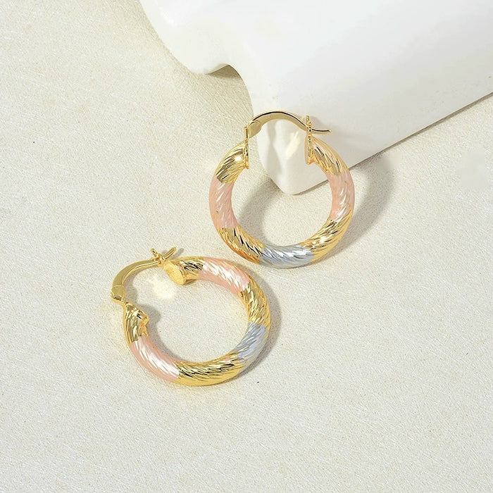Wholesale Round colored Hoop Earrings