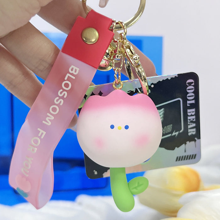 Wholesale Resin Tulip Keychain JDC-KC-ChaoHe003