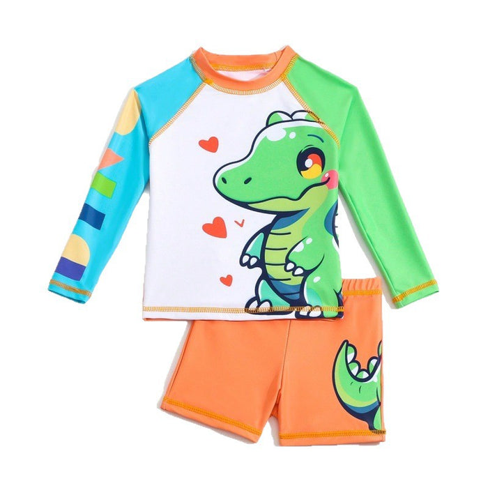 Wholesale New Children's Swimsuit Split Boys' Middle and Small Children's Cute Baby Boys' Swimsuit Boys' Baby Swimsuit