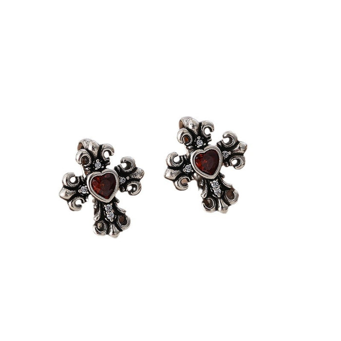 Wholesale Cross Zircon Earrings Women's Fashion Earrings  Ear