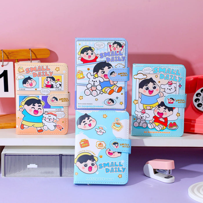 Wholesale Creative Trendy PU Leather Journal Notebook with Magnetic Closure Boutique Pocket Notepad MOQ≥2