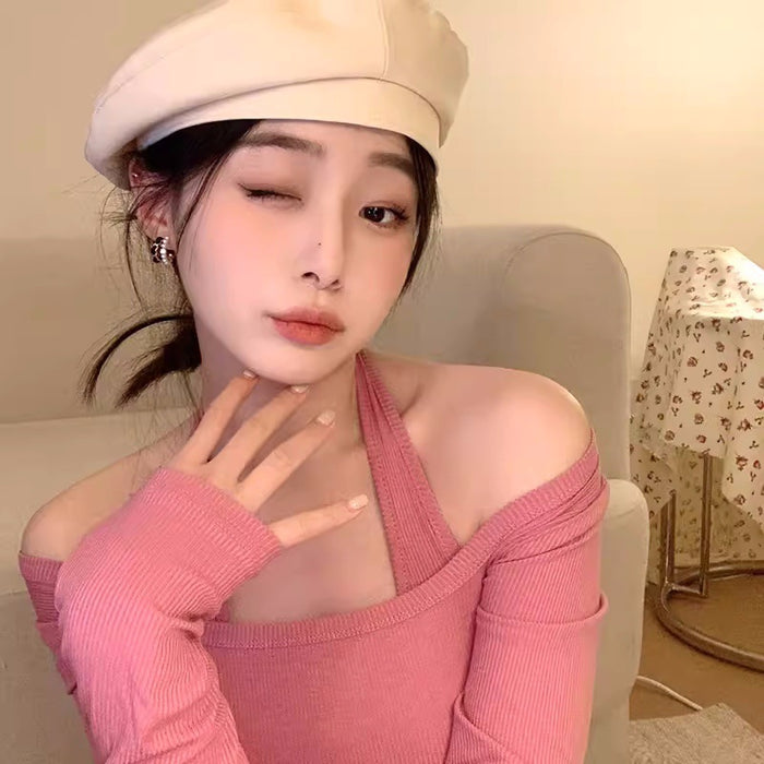 Wholesale Black velvet pearl earrings with a light luxury temperament, C-shaped earrings, retro earrings