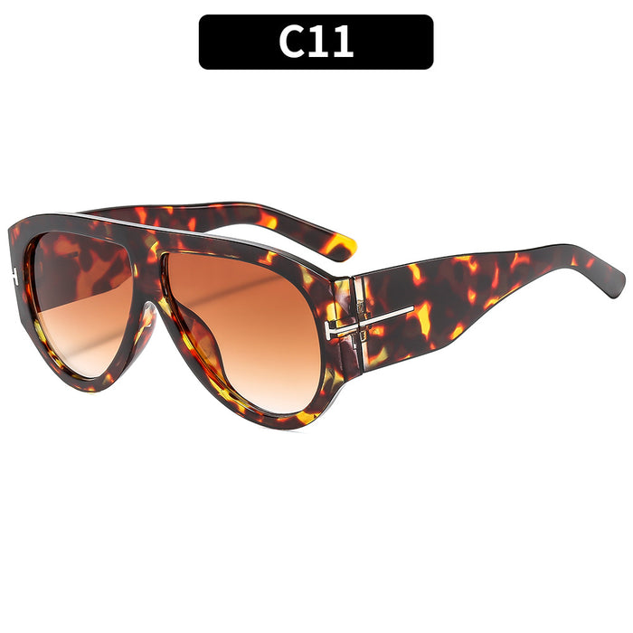Wholesale Large Frame T-shaped Sun Protection Sunglasses