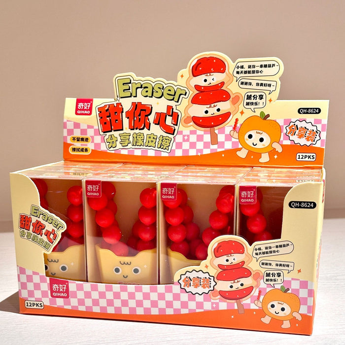 Wholesale Green Onion Eraser Simulation Creative Erasing