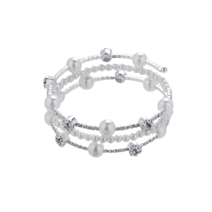 Wholesale Diamond-encrusted Pearl Bracelet Delicate Bracelet Celebrity Elegant Bracelet