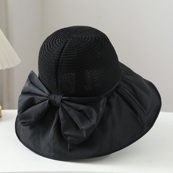 Wholesale Black Plastic Sun Hat with Wide Brim Sun Hat JDC-HT-PX007