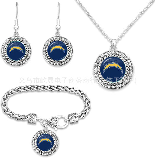 Wholesale Rugby Bracelet Necklace Earring Set