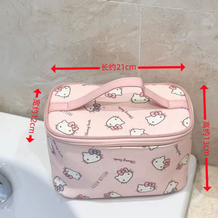 Wholesale Cute Printed Large-Capacity Storage Handbag Portable Storage Toiletry Storage Cosmetic Bag