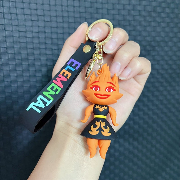 Wholesale Creative Cartoon PVC Soft Keychains JDC-KC-JinB010