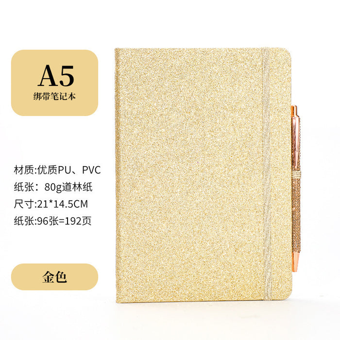 Wholesale Glitter Strap A6 Notebook Colorful Cover Creative Trends