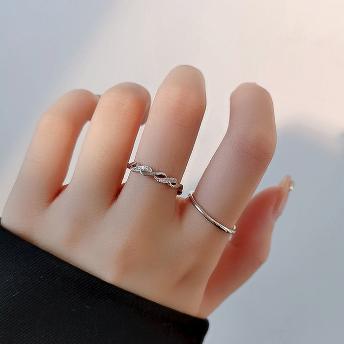 Wholesale Twist Wrap Adjustable Ring Women's Fashion Finger Ring