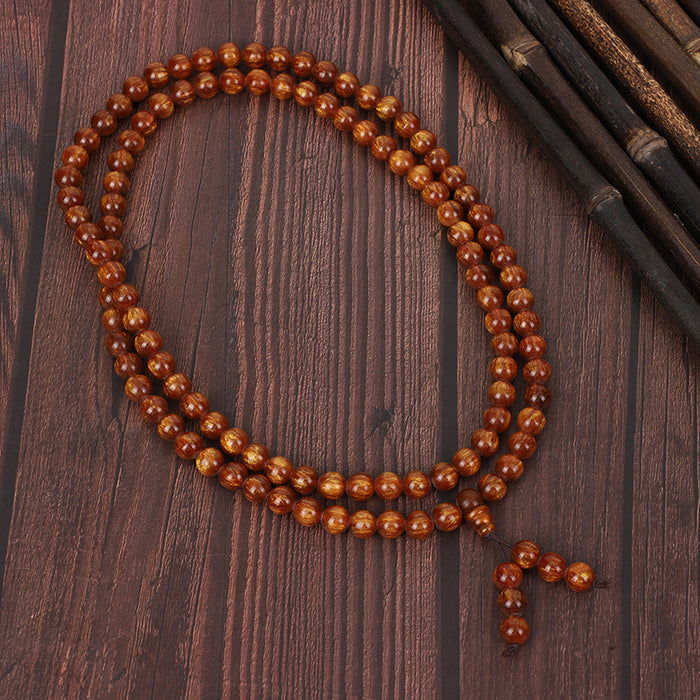 Wholesale Golden Sea Willow Hand String Buddha Pagoda Single Circle Buddha Bead National Style Jewelry