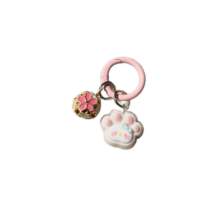 Wholesale Plastic Resin Cartoon Cat Paw Keychain Cute Bag Charm Fashion Accessory Gift For Couples Boutique Resale