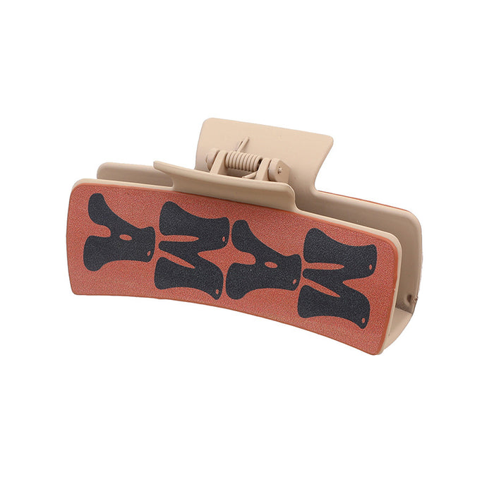 Wholesale Western Denim Style Vintage Poker Hairpin Leather Printed Shark Clip Clip