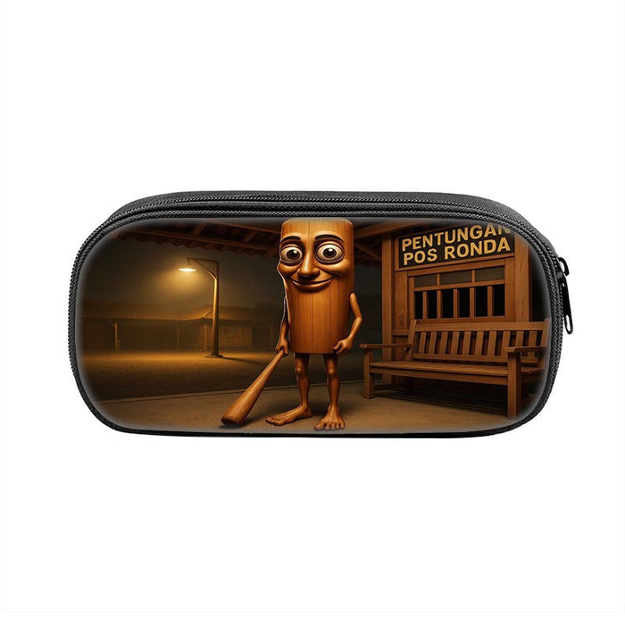 Wholesale  Printed Pencil Bag Brain Shark Student Stationery Bag