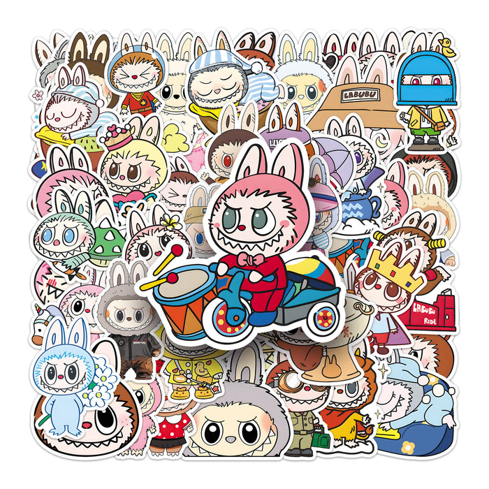 Wholesale 50pcs Graffiti stickers personalized cross-border hot selling cartoon cute decorative notebook guitar stickers