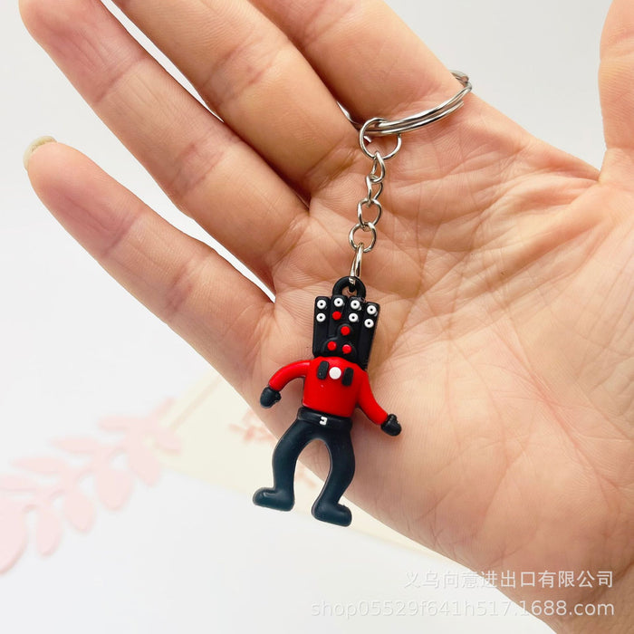 Wholesale Creative Cartoon Game PVC Soft Glue Keychain JDC-KC-XiangY070