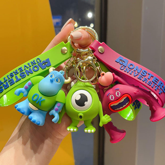 Wholesale Creative cartoon car key chain  cute couple bag doll