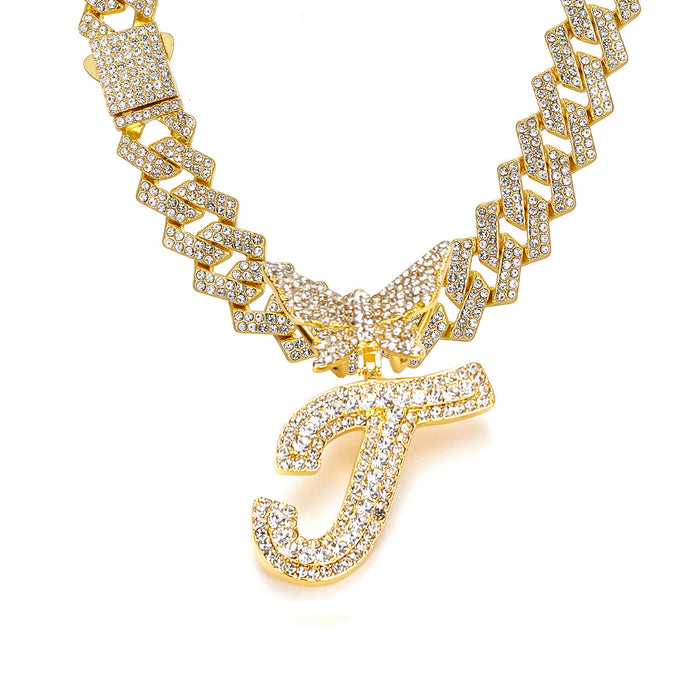 Wholesale Alloy rhinestone pendant necklace