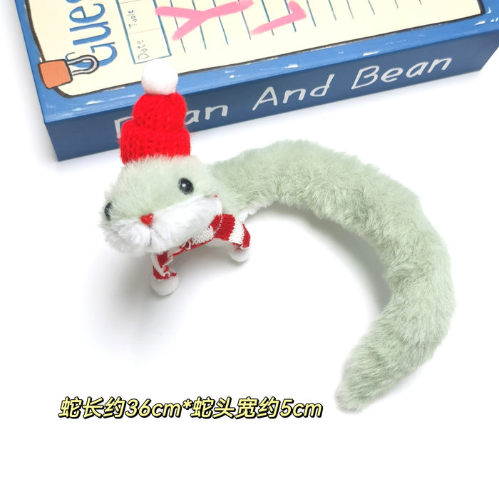 Wholesale Snake Cartoon Snake Doll Accessories Hat f Snake Decoration Plush Doll Small Gift Personalized