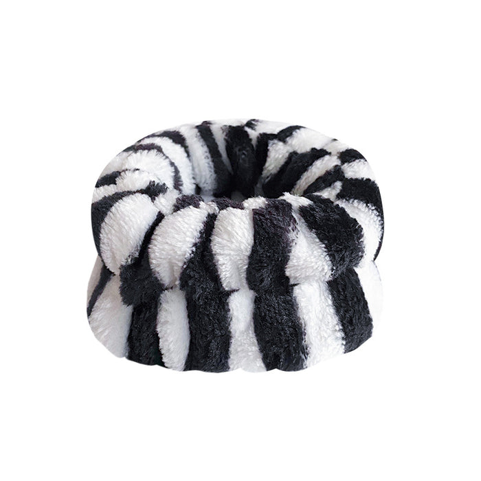 Wholesale Solid Color Plush Wristband Women' s Face Wash Wrist Waterproof Headb Flannel Sweat Wipe Bracelet