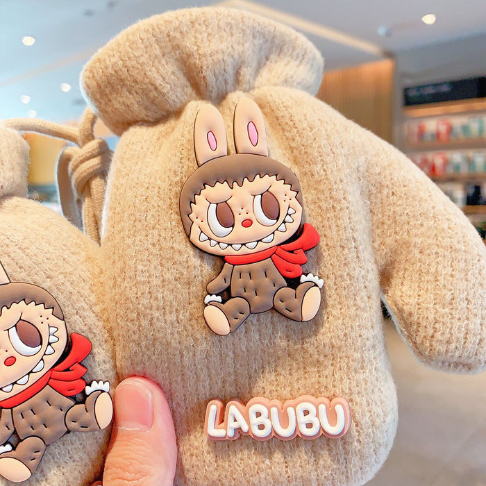 Wholesale Baby Bear Cotton Children' s Gloves Cartoon Winter Warmth