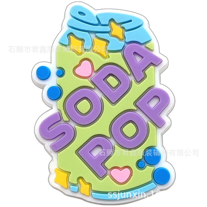 Wholesale 50pcs KPop Charms Shoe Buckles PVC Patches