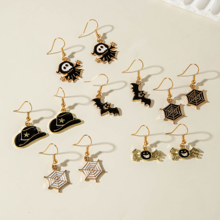 Wholesale  Skull Bat  Earring Set Cool Fashion Jewelry Accessory MOQ≥2