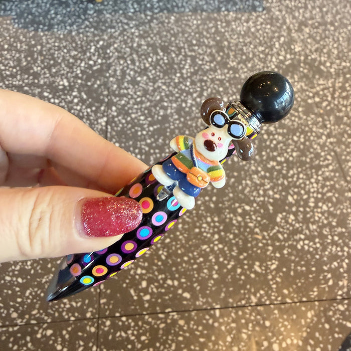 Wholesale Cartoon Dog Spinning Pen Cute Rotating Ballpoint for Office Desk Decor