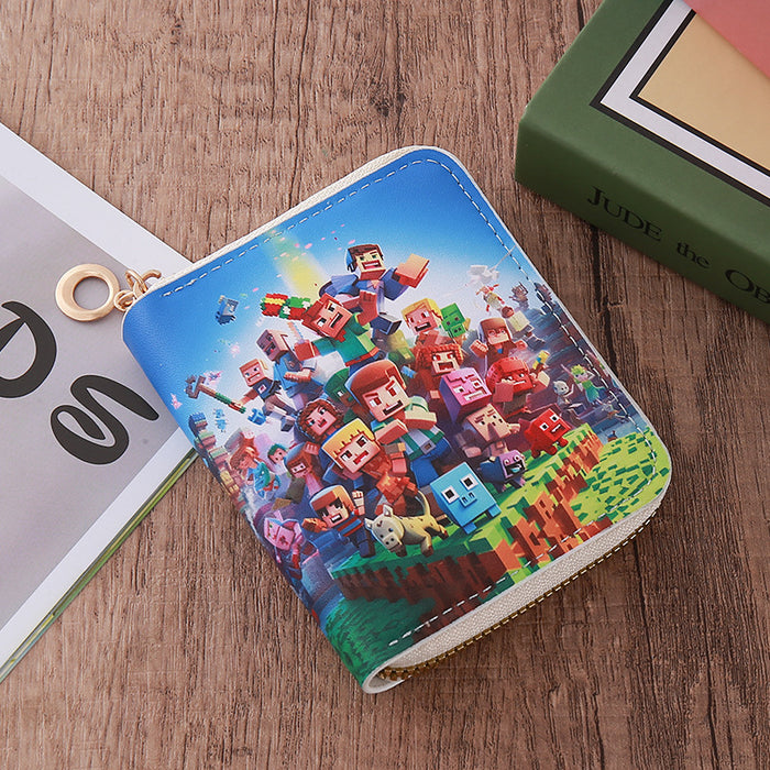 Wholesale Zipper Short PU Leather Cartoon Wallet