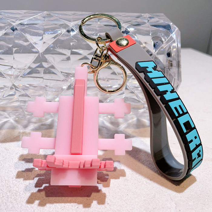 Wholesale Cartoon Game Silicone Keychain JDC-KC-Qiwei039