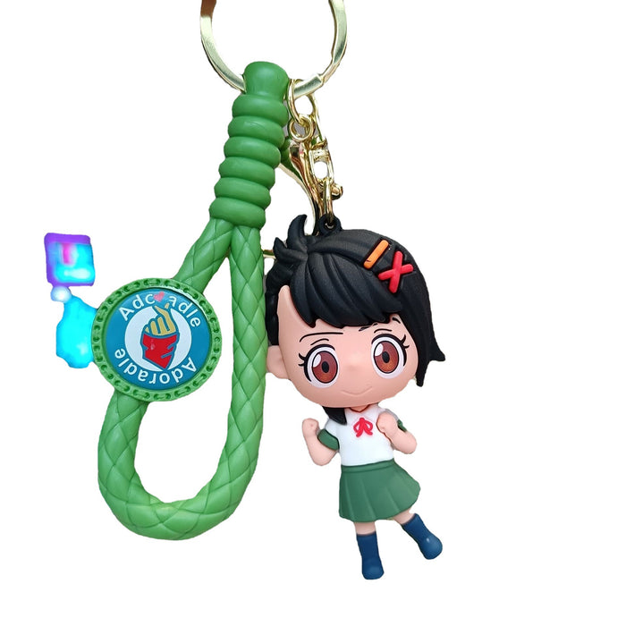 Wholesale Cartoon Silicone Anime Keychain JDC-KC-YiChang027