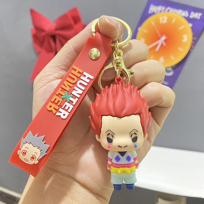 Wholesale Cute PVC cartoon 3D figurine keychains